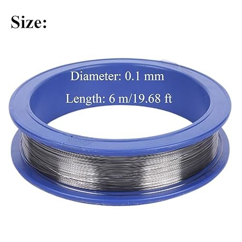 Sợi Tungsten tinh khiết cao, 99,95% Sợi kim loại tinh khiết Diameter 0,09Mm-0,15Mm, Độ dài 6M cho phòng thí nghiệm công nghiệp