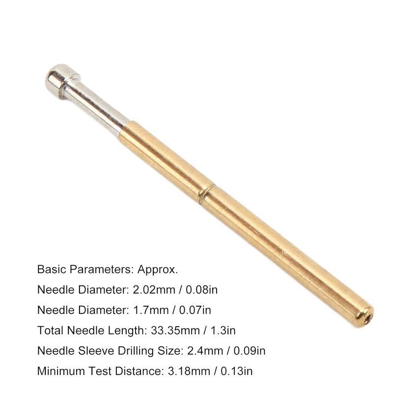 Cung cấp nhà máy Đầu dò kiểm tra lò xo Loại đầu tròn lớn Đường kính 2mm Dụng cụ kiểm tra Kiểm tra PCB Pin