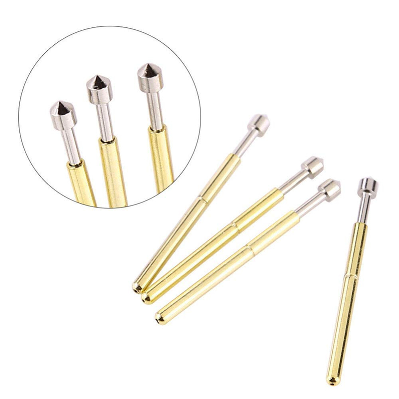 P75-E2 Probe thử nghiệm mùa xuân với đầu hình nón 1,3 mm và đường kính ống 1,02 mm cho thử nghiệm PCB 3A