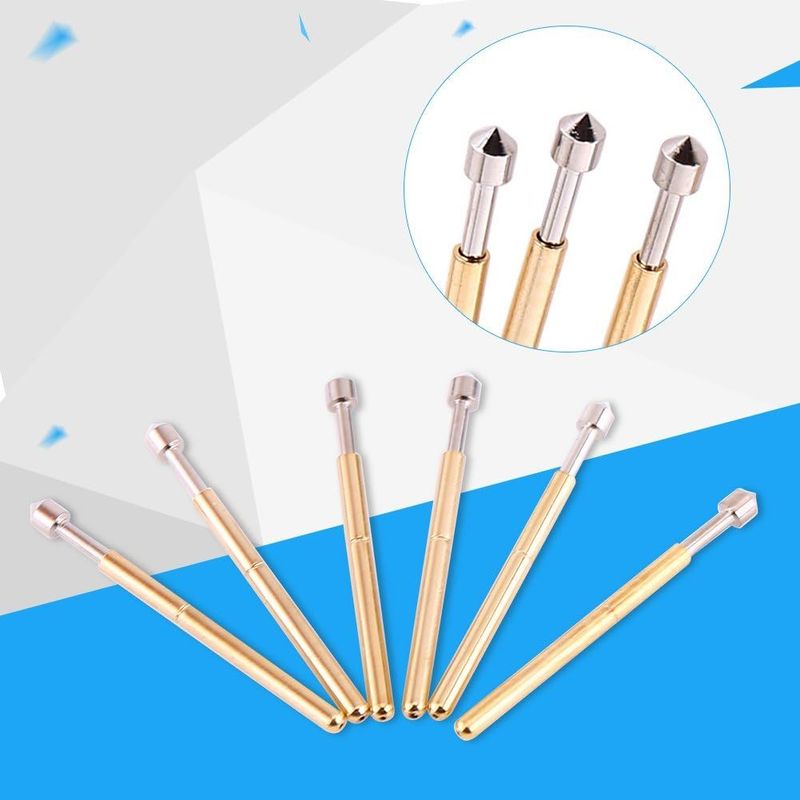 Mẫu pin Pogo với dòng điện 3A 50mΩ kháng và nhịp 2.5mm để thử nghiệm PCB