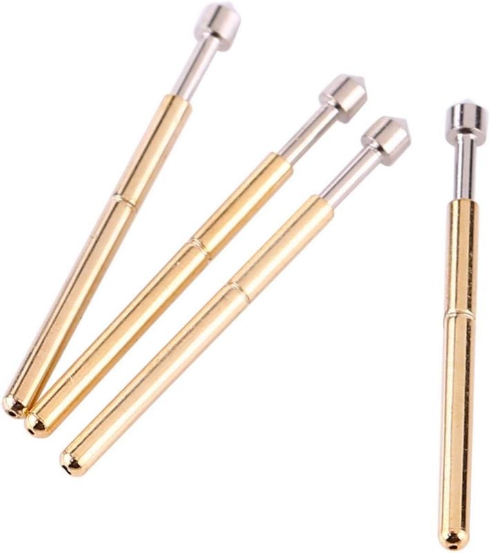 100 Pieces P75-E2 Cone Head Spring Test Probe with 16mm Length and 1.4mm Boring Size for PCB Testing