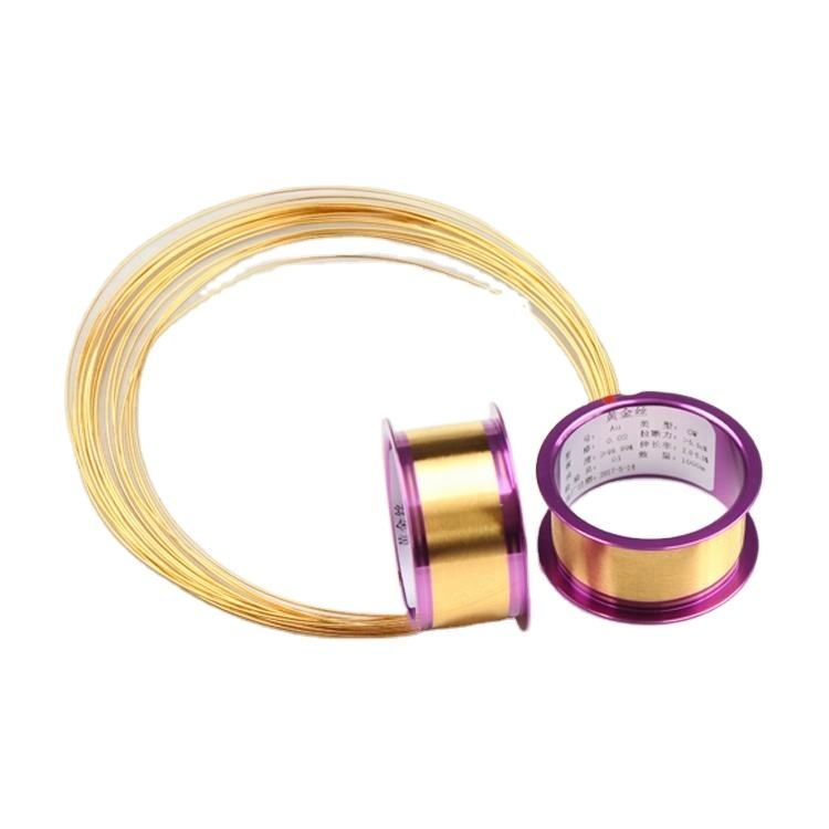 0.025mm Diameter Gold Bonding Wire cho bao bì bán dẫn và ứng dụng vi điện tử