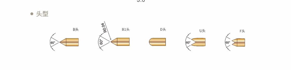 Chụp thử nghiệm mùa xuân bằng vàng với dòng điện 2A và kích thước tùy chỉnh để thử nghiệm chính xác